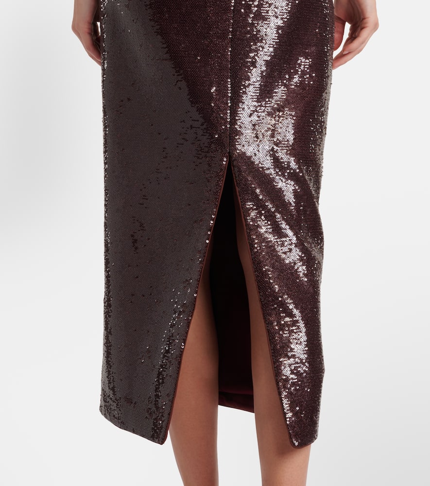 Sequined midi skirt