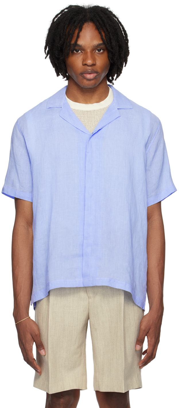 Orlebar Brown Blue Maitan Shirt