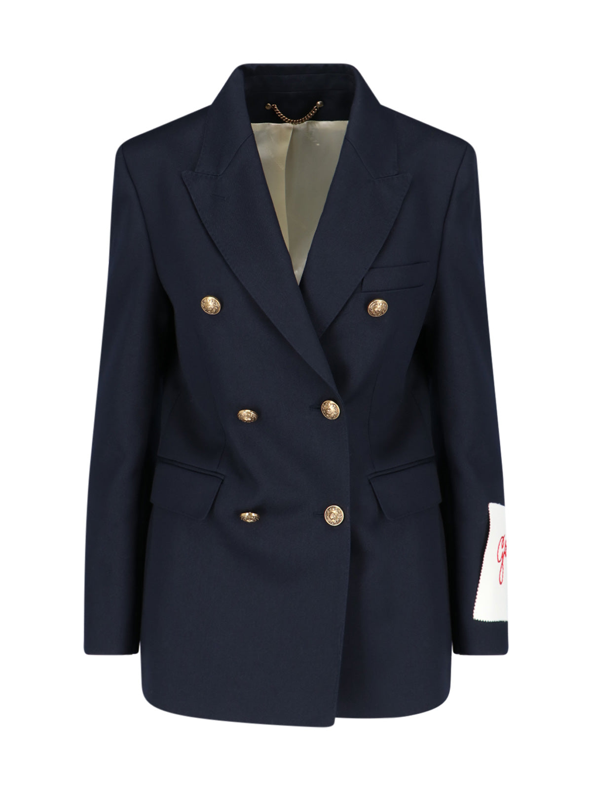Wool-Blend Tailored Jacket with Viscose & Cupro Lining