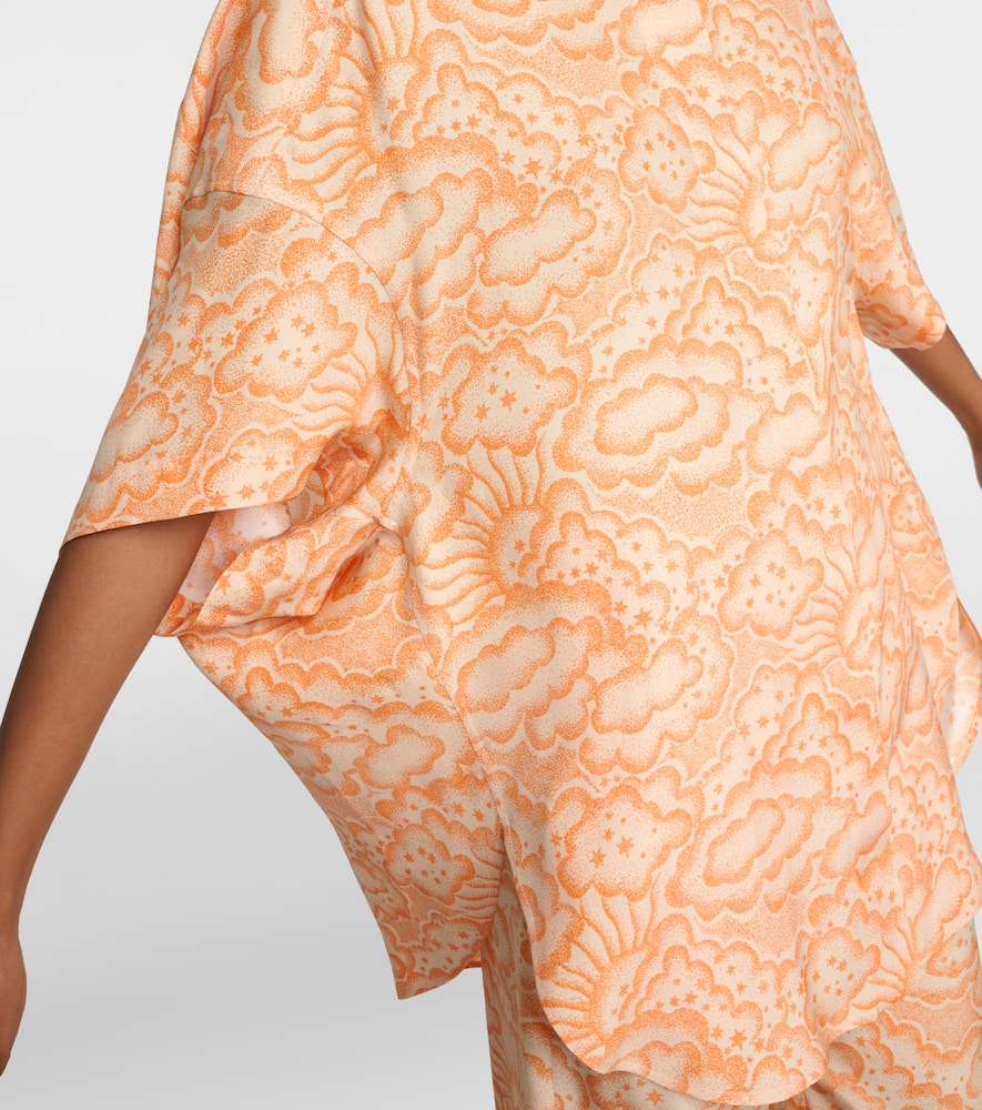 Stella McCartney Printed silk blouse