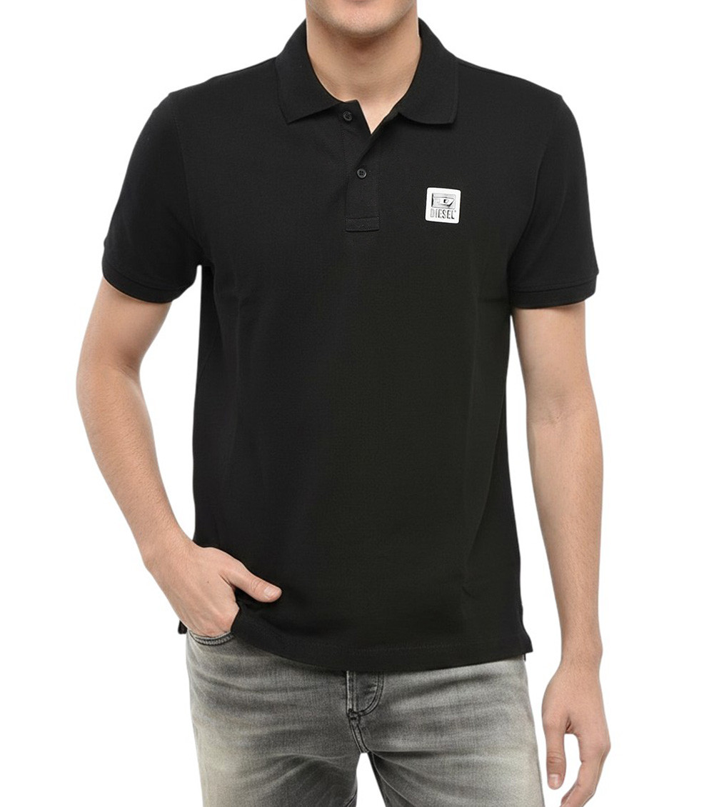Black Shirt Collar Polo