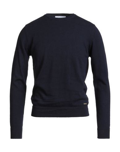 Man Sweater Midnight blue Size S Cotton, Cashmere