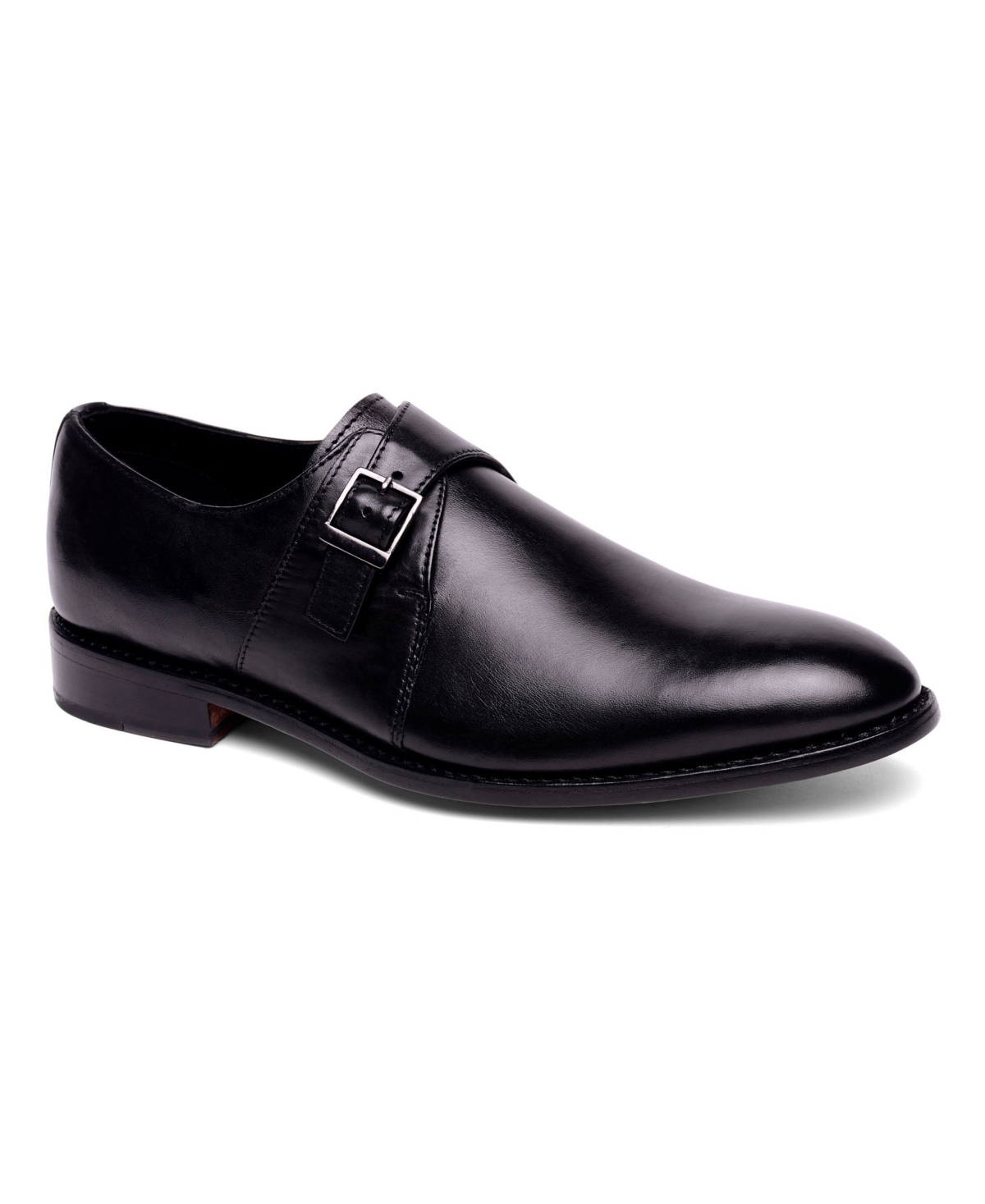 Men's Roosevelt Single Monk Strap Shoes - Black