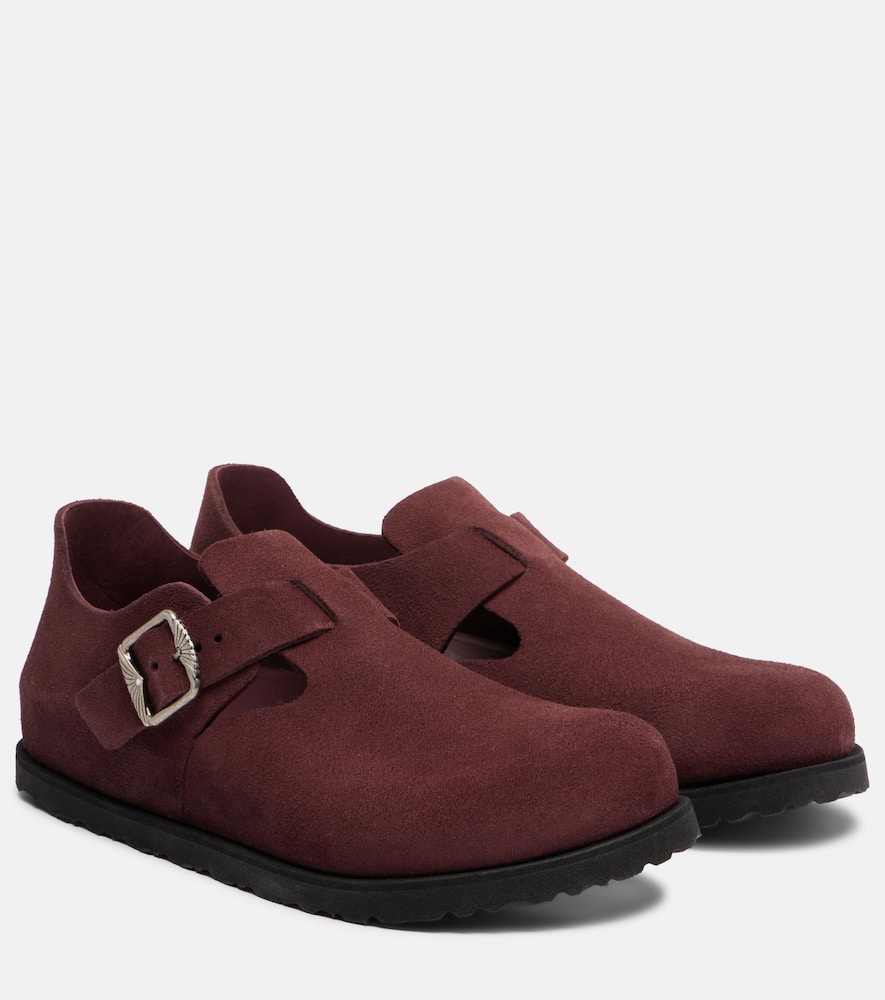 London suede slip-on shoes