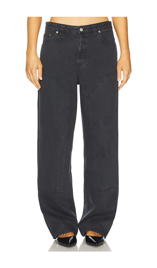 Dr. Denim Jena Double Knee Wide Leg in Grey. L. Also in M, S