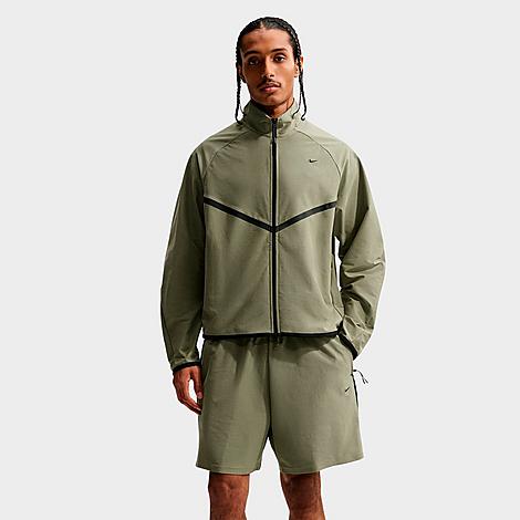 Men's Sportswear Tech Dri-FIT Shori Knit Track Jacket in Silver Sage/Black