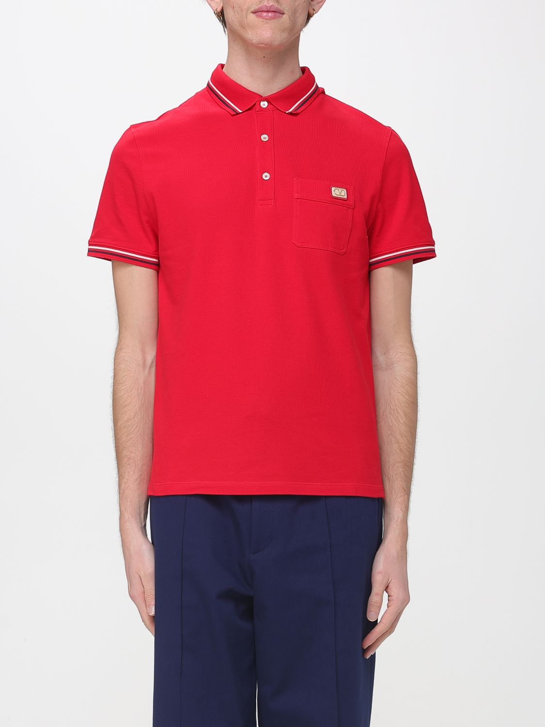 Polo Shirt Men color Red