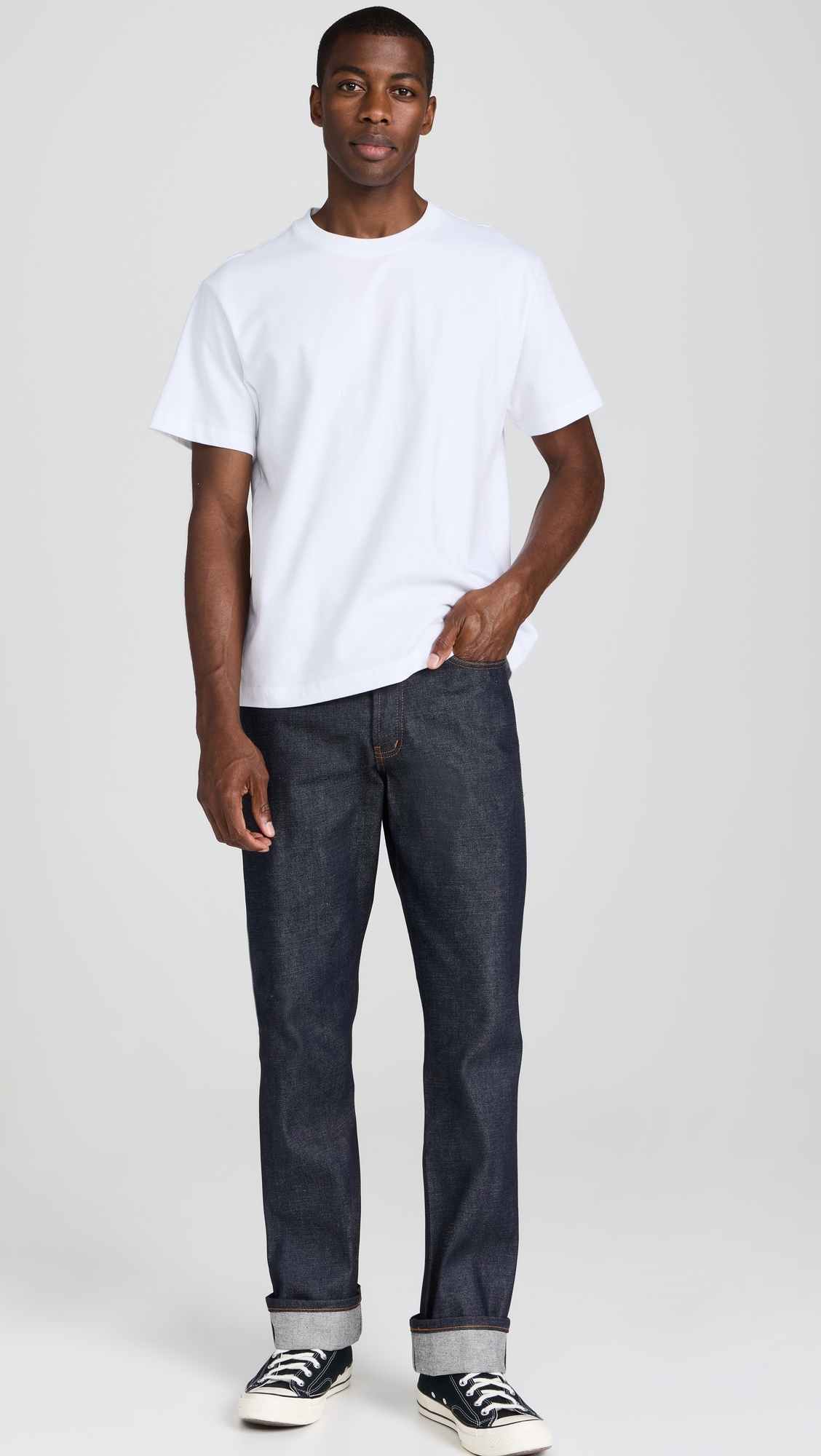 True Guy Dirty Fade Selvedge Jeans Indigo/White