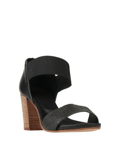 Target Woman Sandals Black Size 9 Leather, Elastic fibres