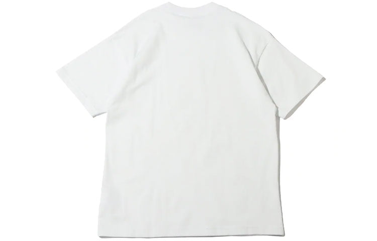 Solo Swoosh Solid Color Round Neck Short Sleeve White