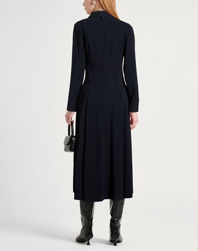 Woman Midi dress Midnight blue Size 10 Nylon, Elastane