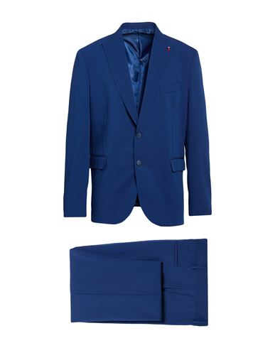 Man Suit Blue Size 50 Polyester, Viscose, Elastane