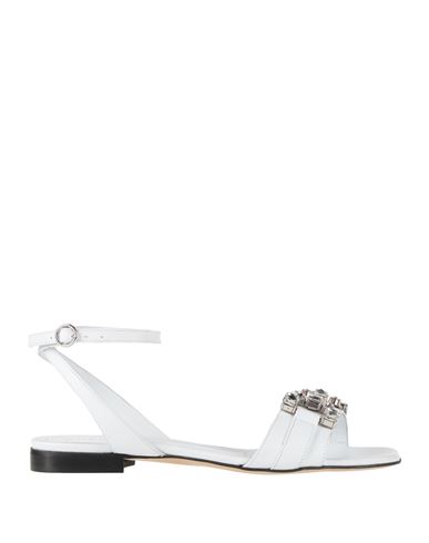 Woman Sandals White Size 11 Leather
