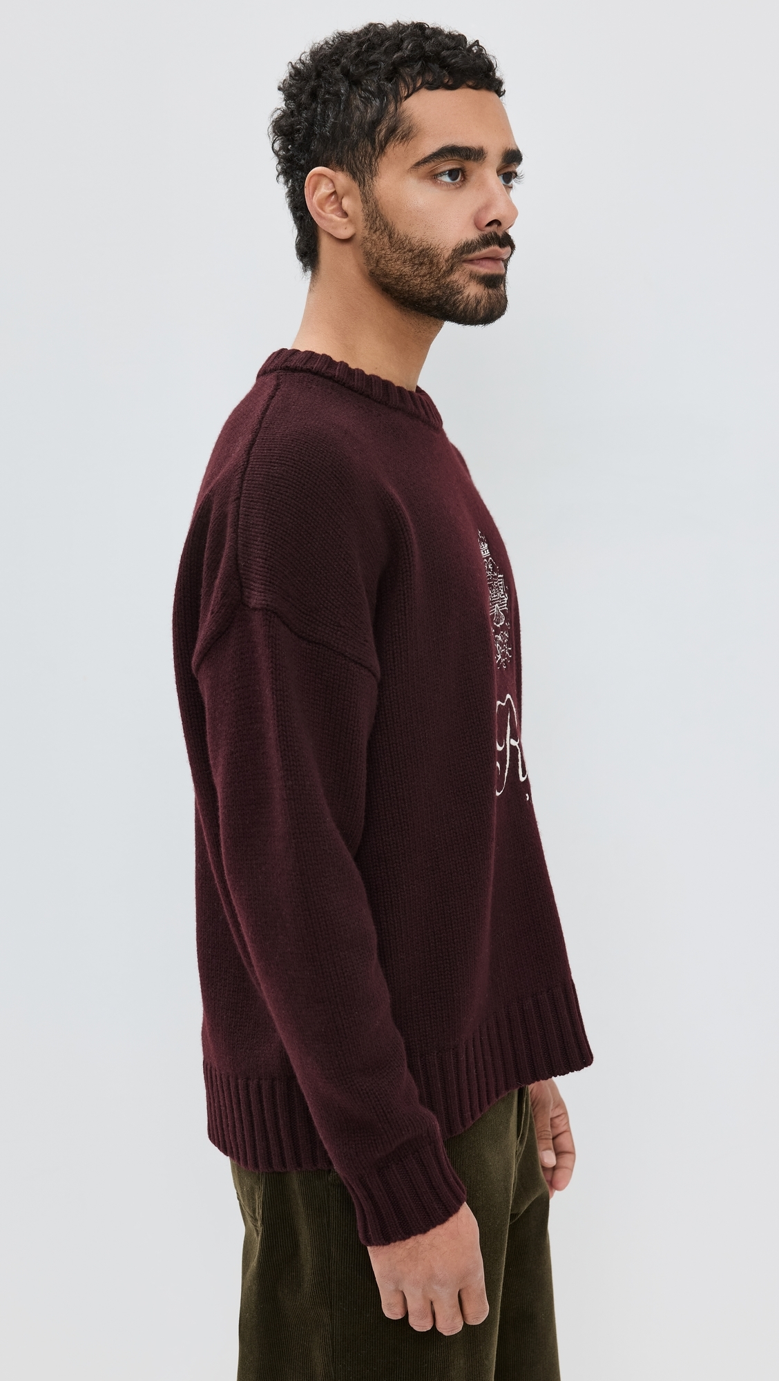 Ritz Paris Unisex Cashmere Sweater Bordeaux