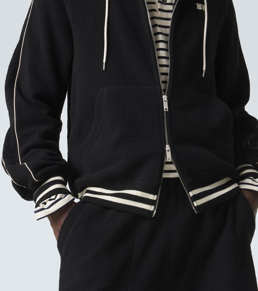 Prince cotton-blend terry hoodie