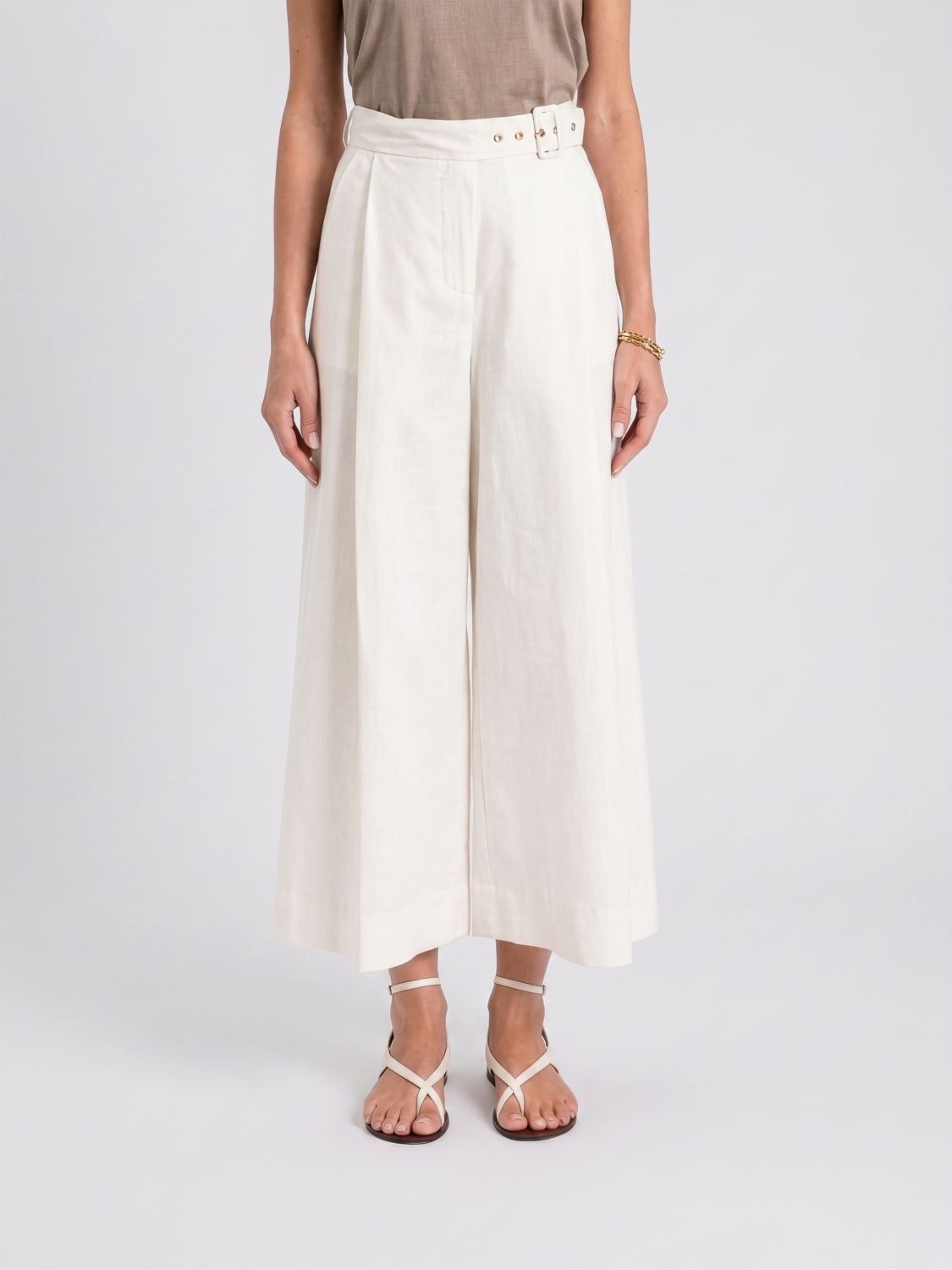 Pants Woman color Pearl