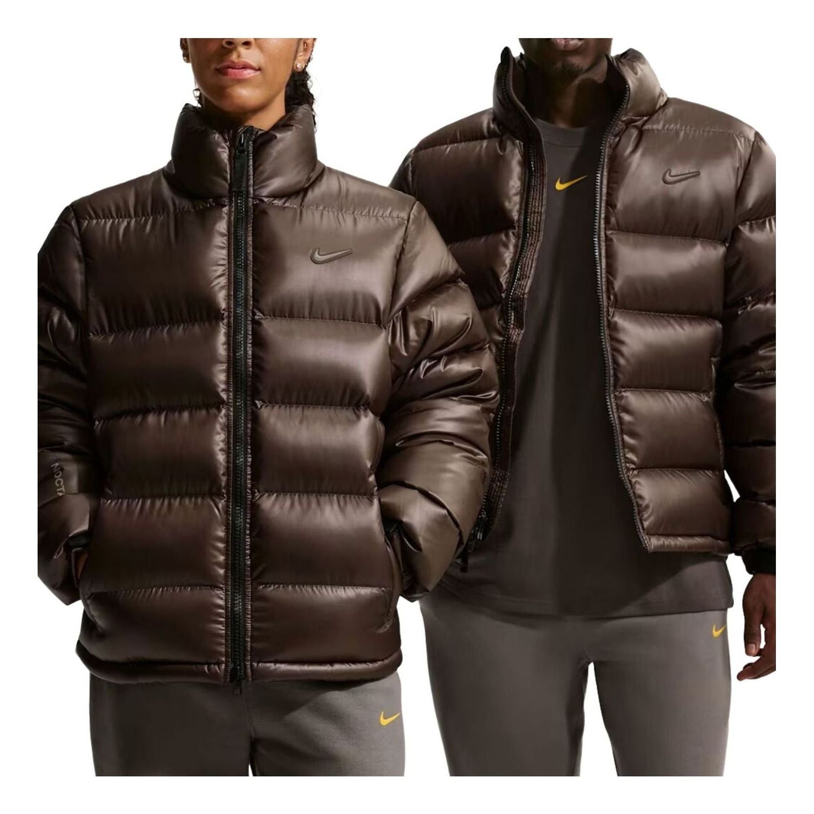 X Drake Nocta Sunset Puffer Jacket Asia Sizing 'Baroque Brown Olive Grey'