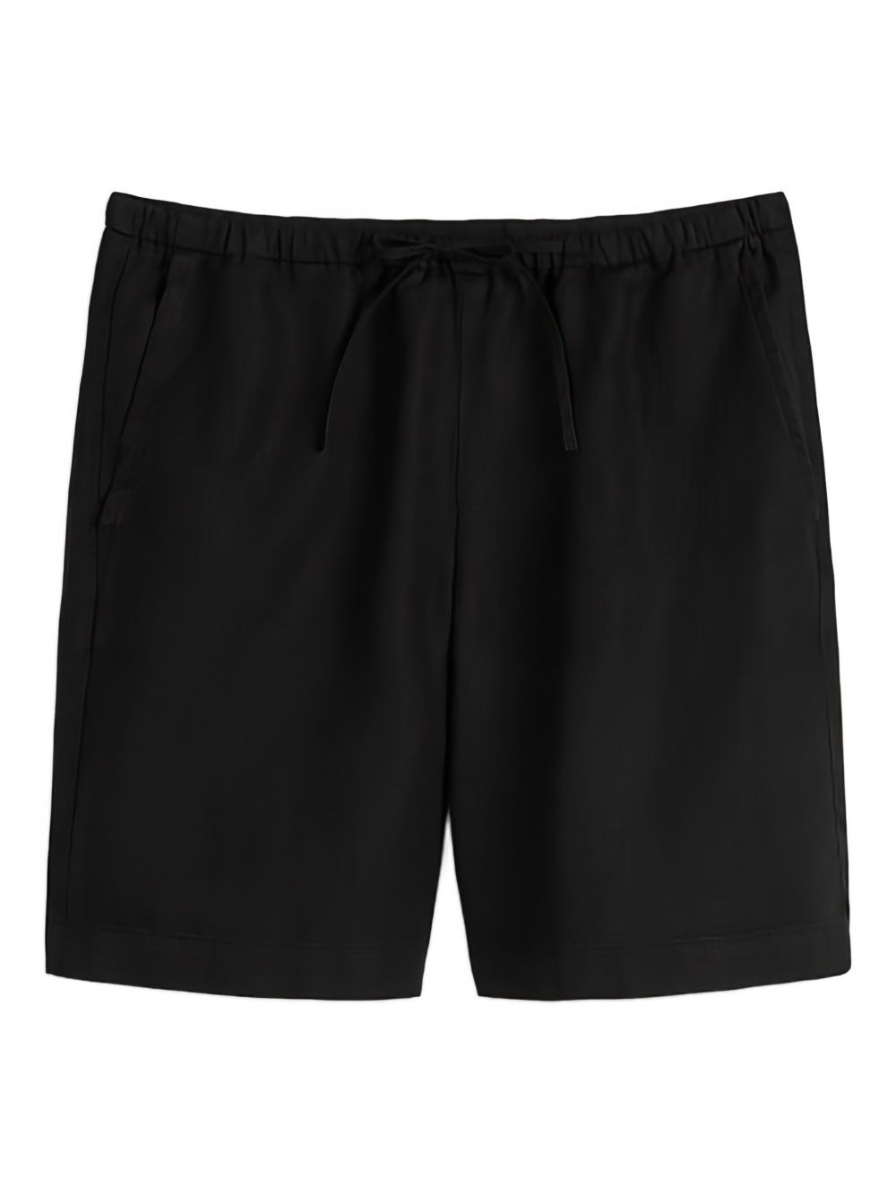 Drawstring-waist shorts - Black