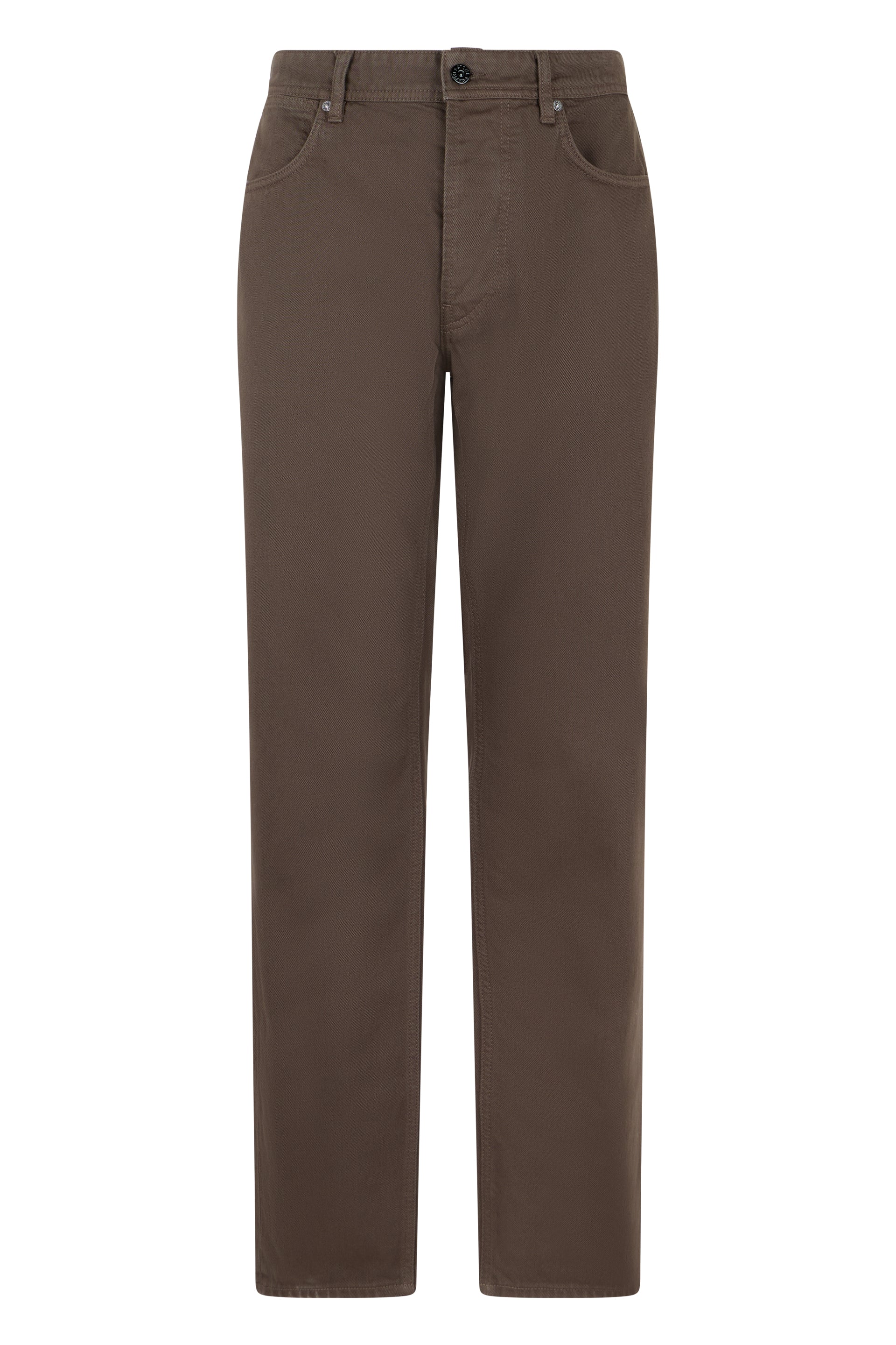 Straight Leg Cotton Twill Trousers for Men - SS26