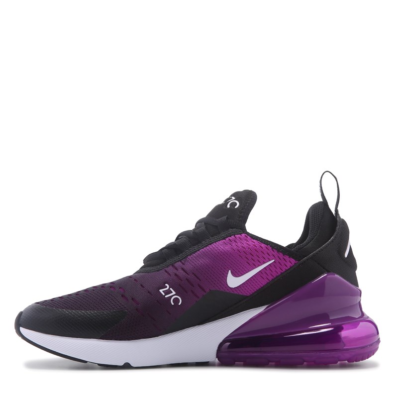 Kids' Air Max 270 Sneaker Big Kid Shoes (Black/Purple)