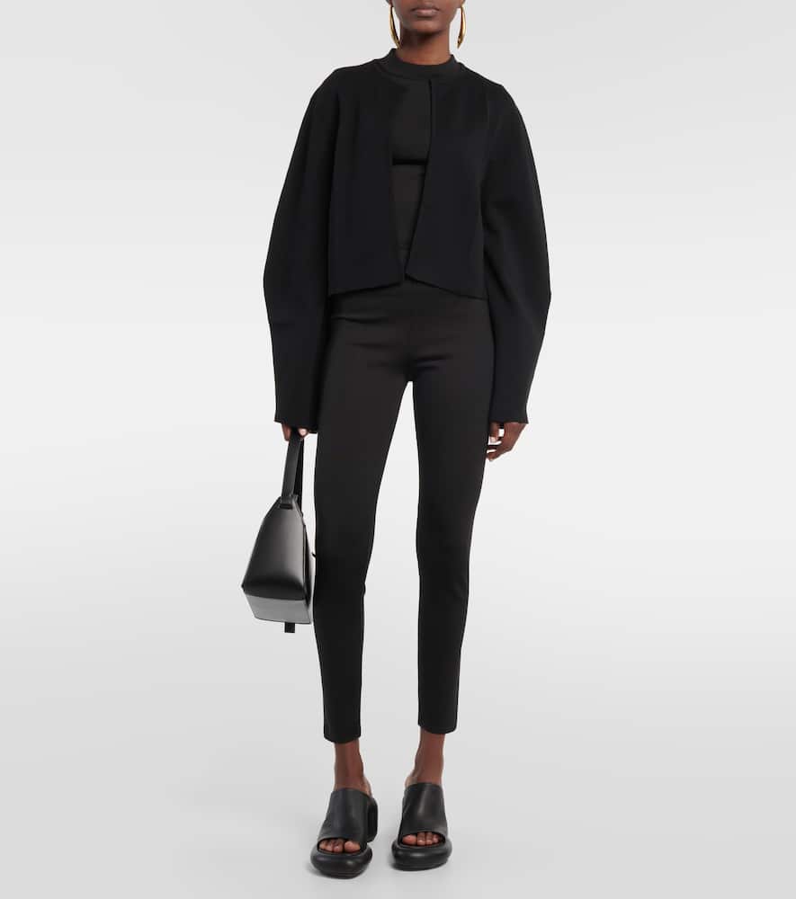 Anya silk-blend jersey leggings