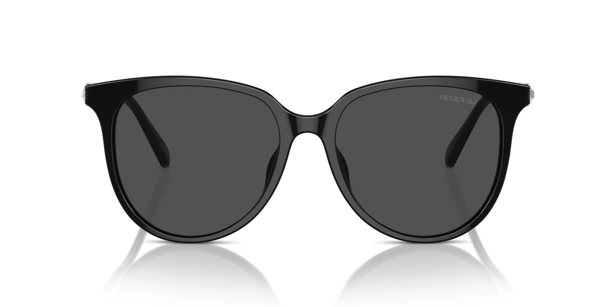 Swarovski Woman Swarovski SK6023D 100187 Sunglasses Acetate Black Grey Geometric Norma