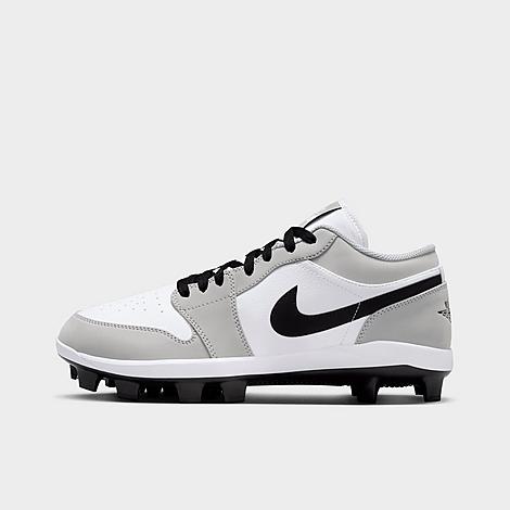 Men's Air 1 Retro Low MCS Baseball Cleats in Light Smoke Grey/White/Black