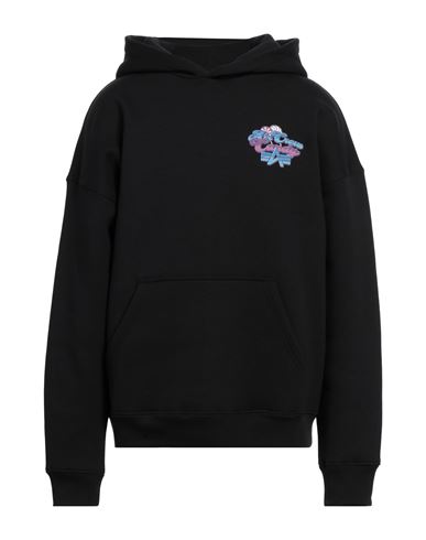 Alpha Industries Man Sweatshirt Black Size L Cotton, Polyester