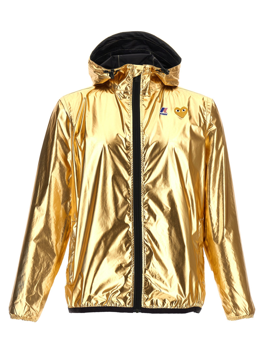 Gold Logo Print Jacket