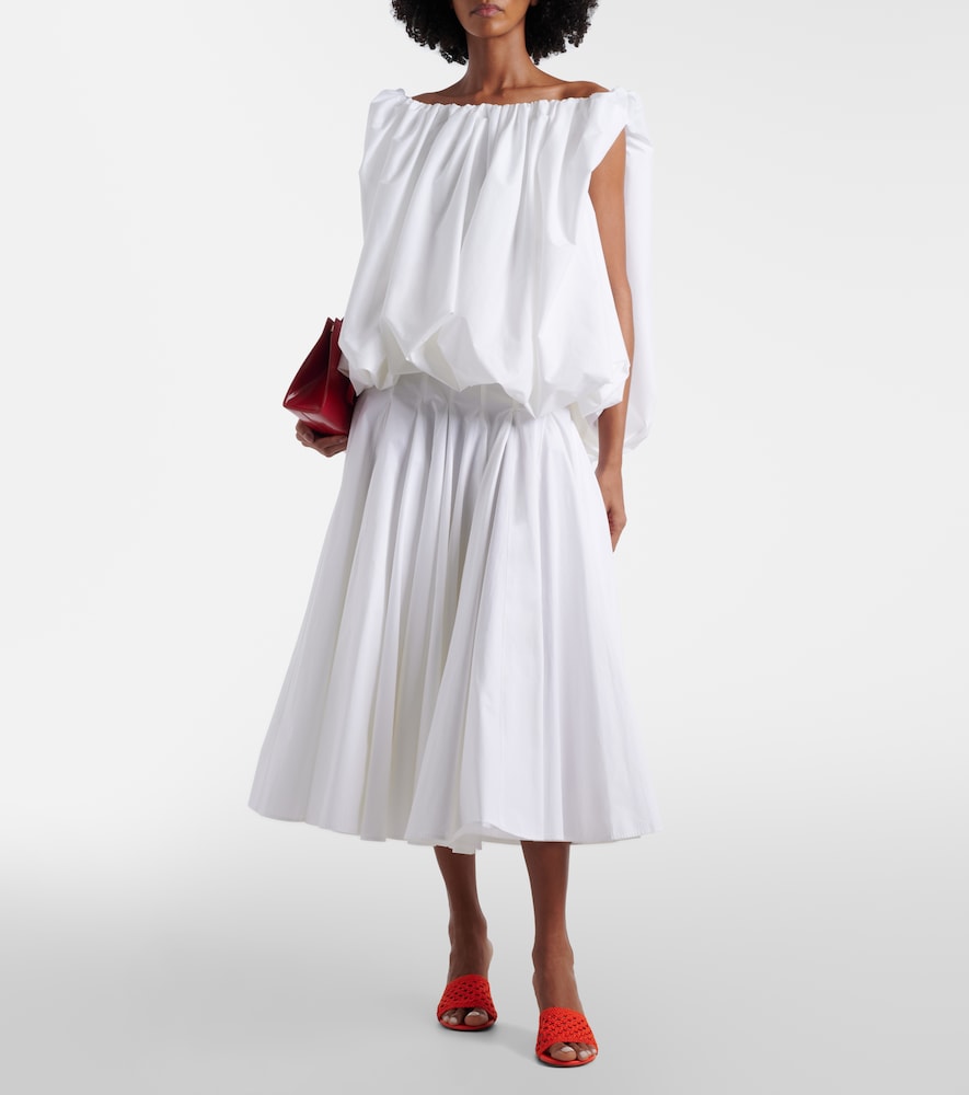 Cubisto woven raffia-effect mules