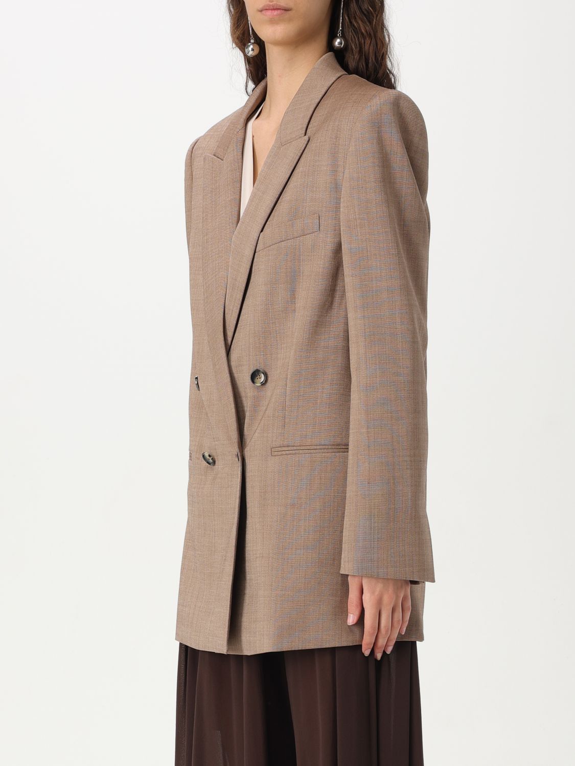 Blazer PHILOSOPHY DI LORENZO SERAFINI Woman color Beige