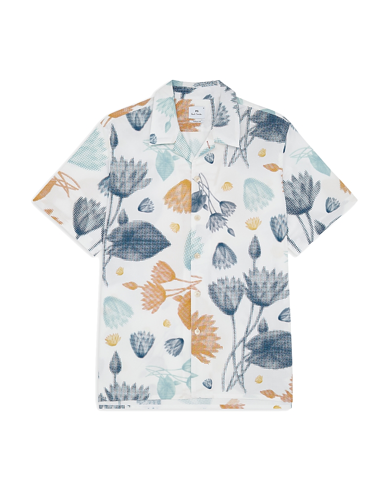 Half Tone Floral shirt - White