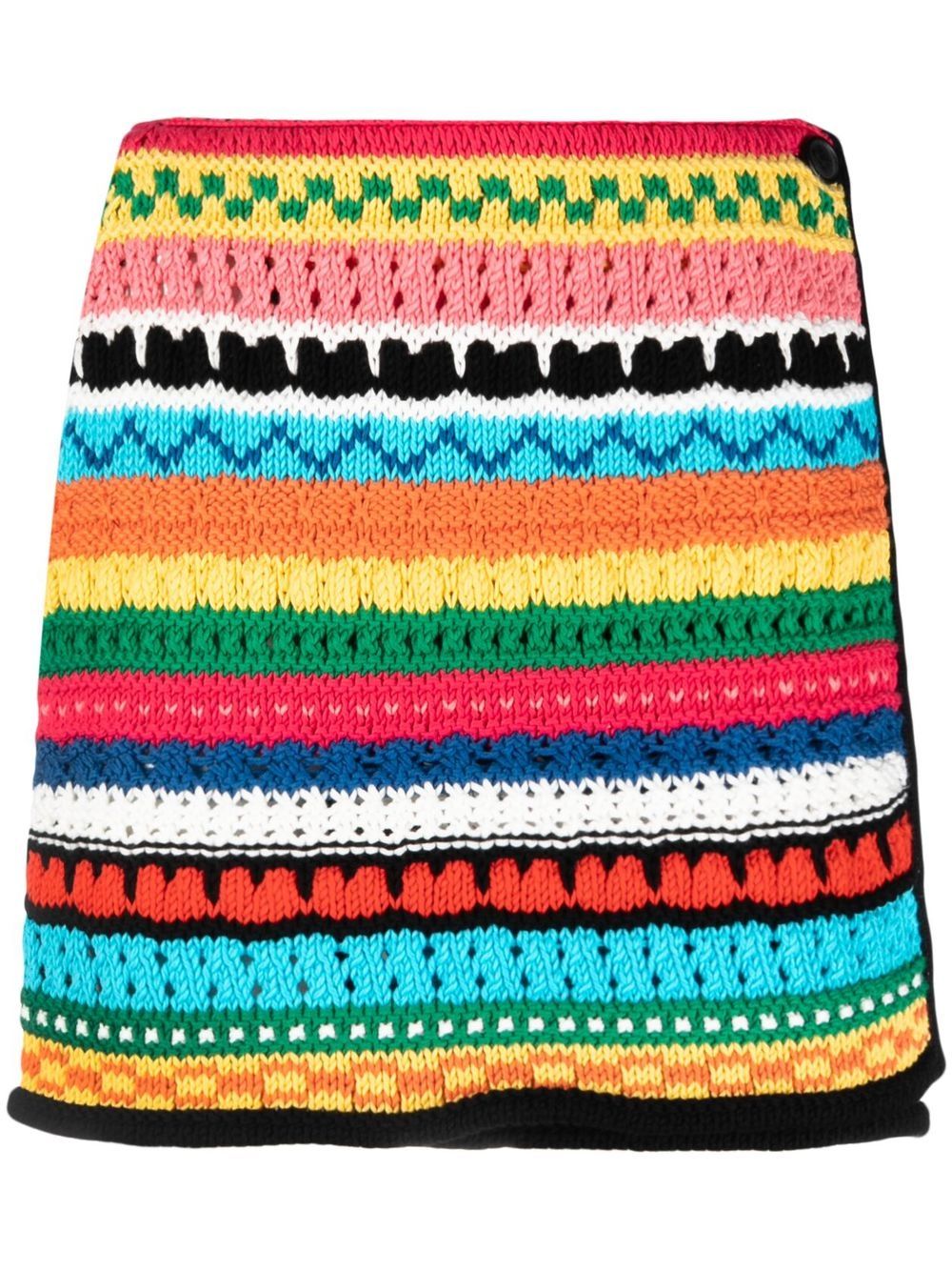 Over the Horizon crochet miniskirt - Black