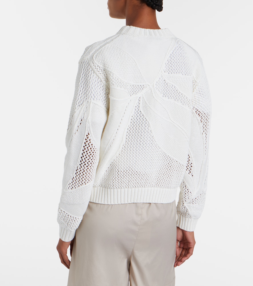 Salvo open-knit cotton sweater