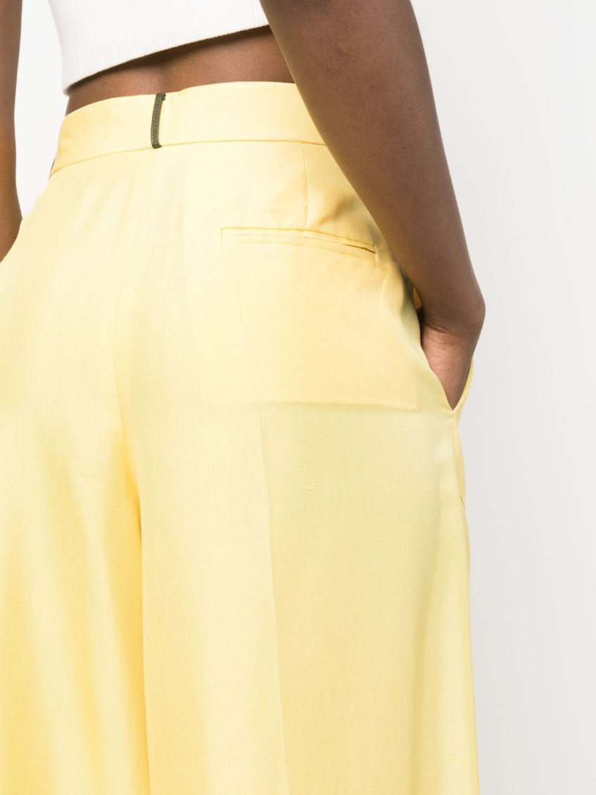 Contrast Piping Pants