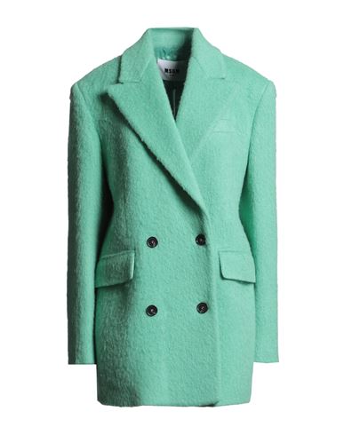 Woman Coat Green Size 6 Virgin Wool, Polyamide, Alpaca wool