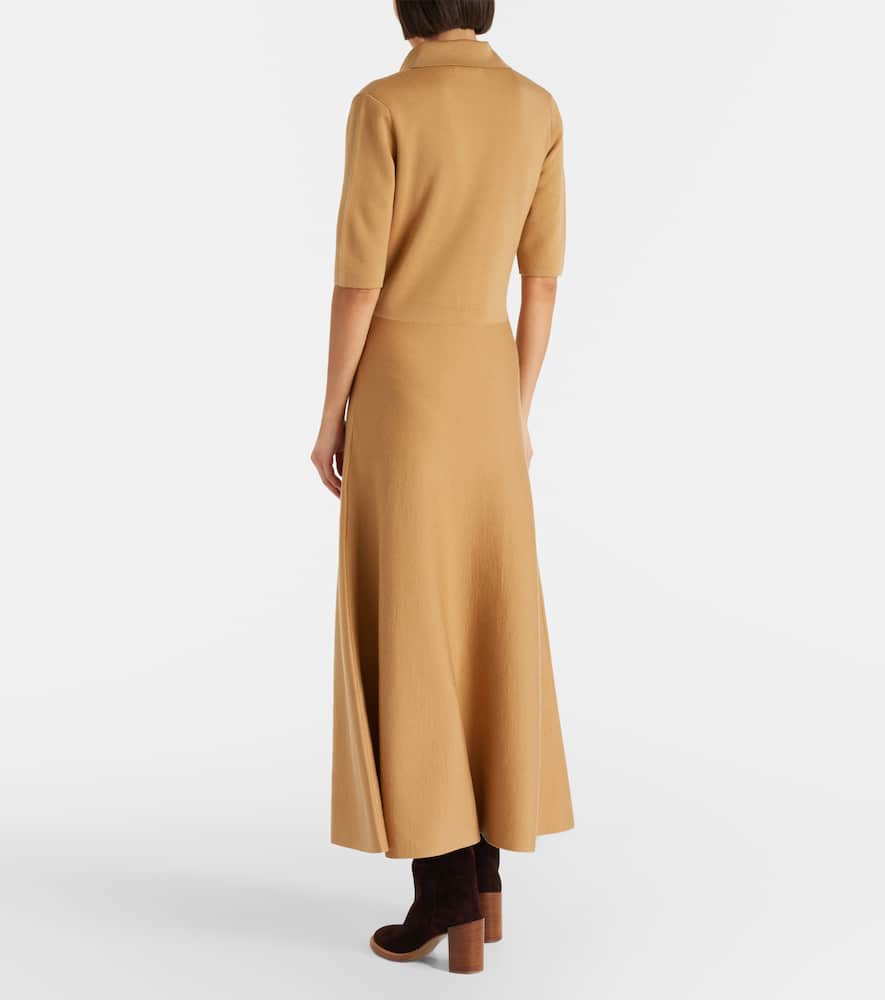 Wool and silk polo dress
