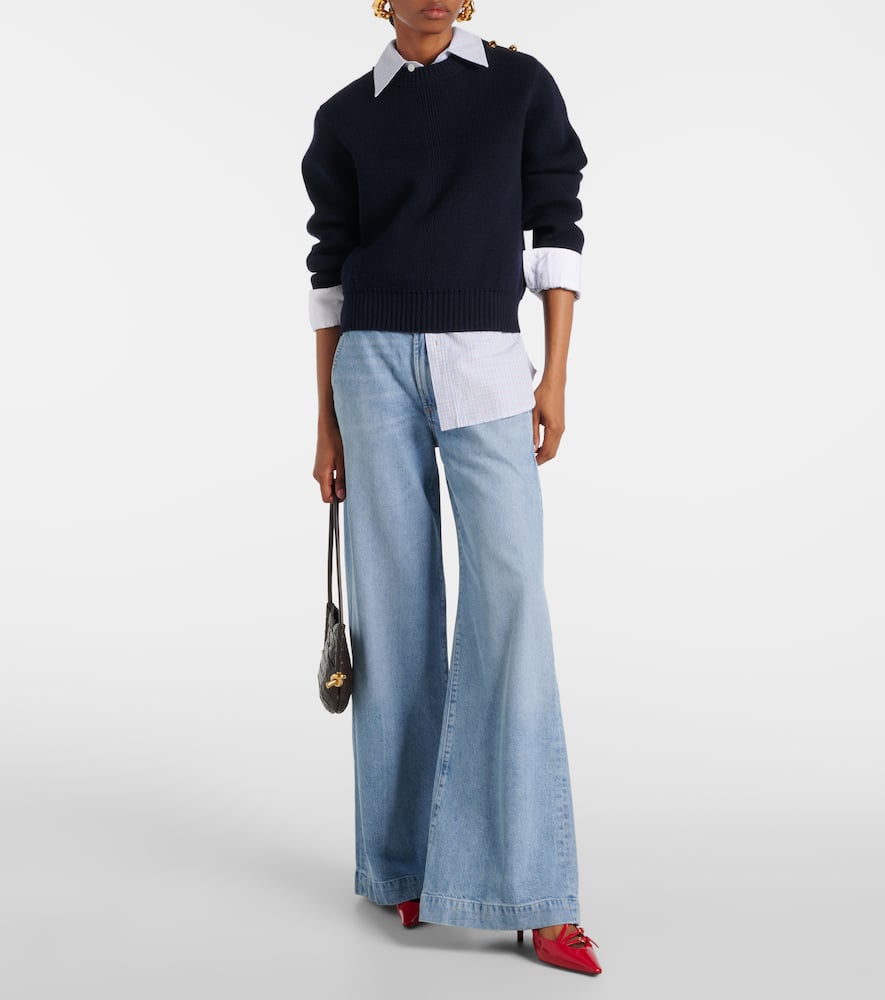 Beverly high-rise wide-leg jeans