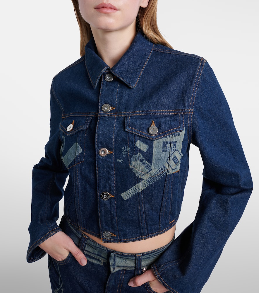Cropped denim jacket