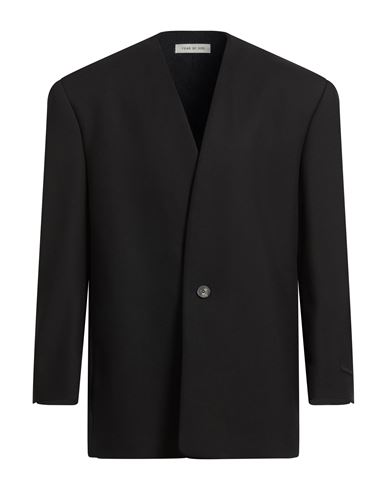 Man Blazer Black Size 40 Virgin Wool
