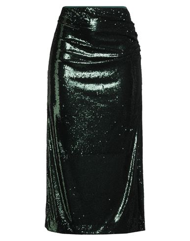 Woman Midi skirt Green Size 4 Polyester