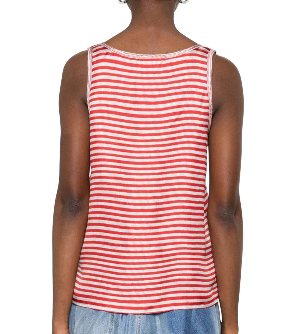 Striped Silk Top