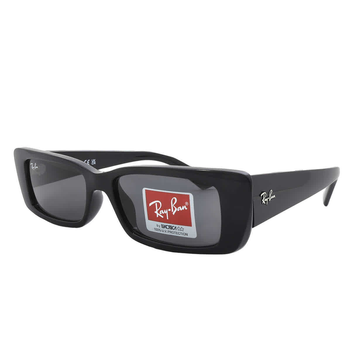 Teru Bio Based Dark Grey Rectangular Unisex Sunglasses RB4425 667787