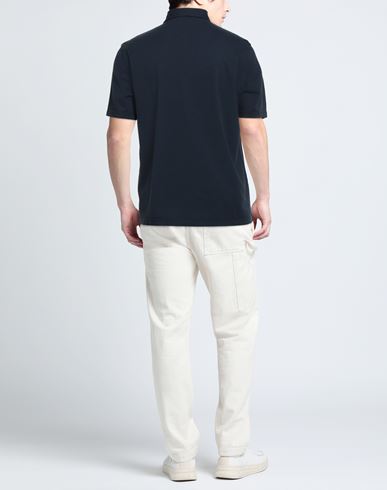 Man Polo shirt Navy Size 44 Cotton