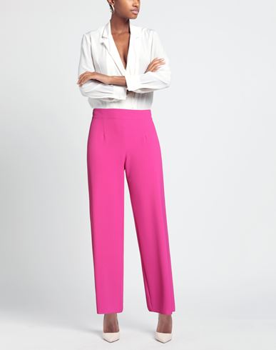 Woman Pants Fuchsia Size 6 Polyester, Elastane