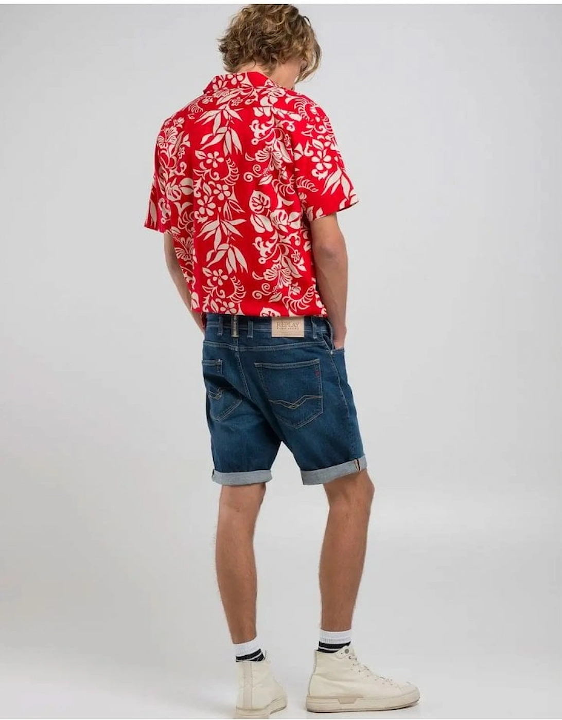 Men's Replay 573 Eco Plus Denim Short Blue - Size: 30/32
