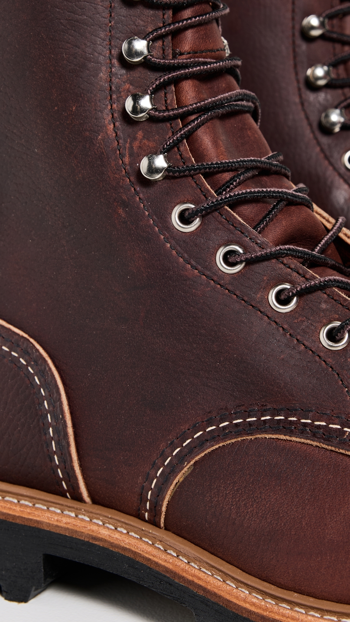 8-Inch Logger Oil Slick Leather Boots Briar Oil Slick