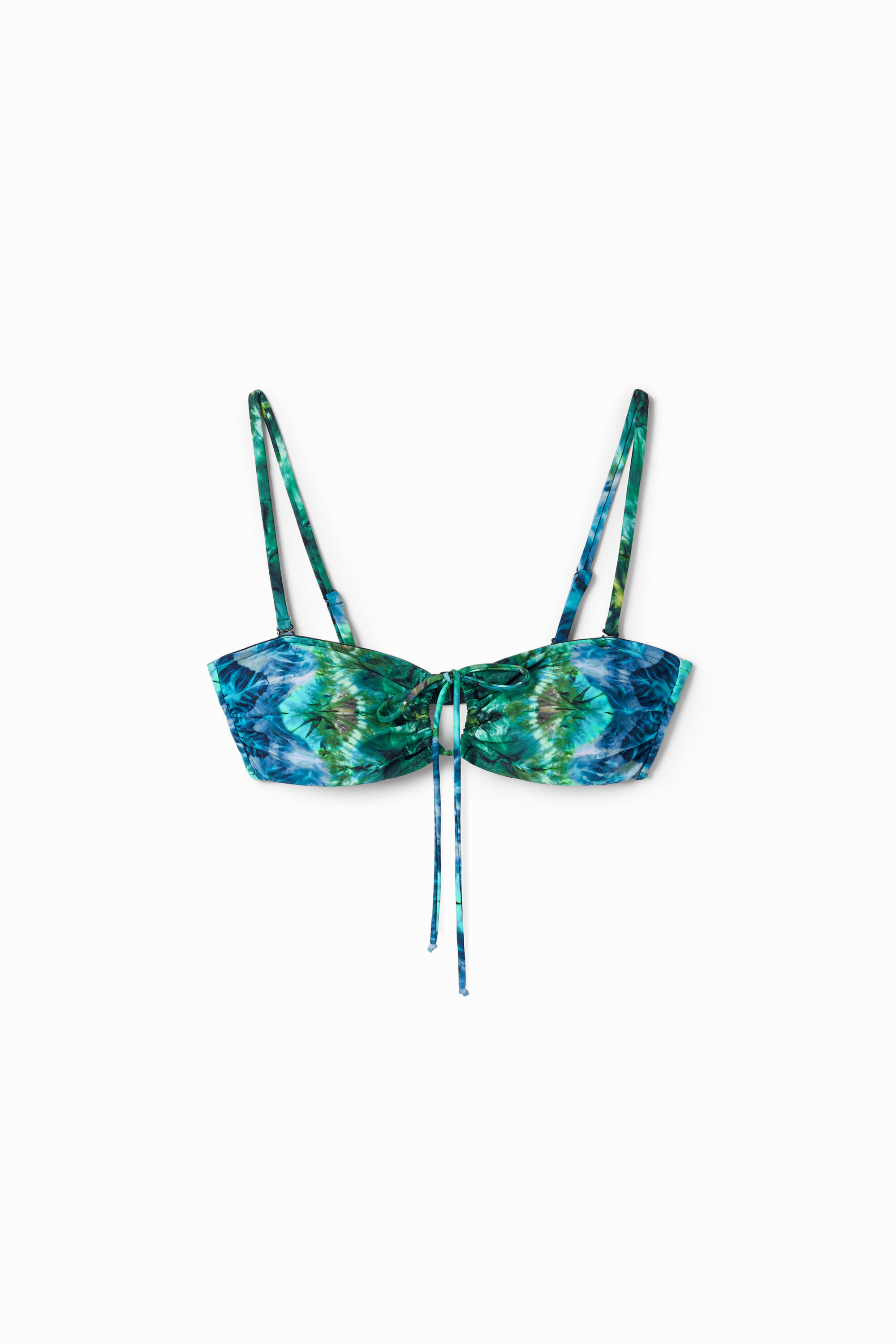 Tie-dye bandeau bikini
