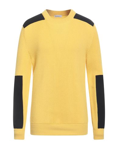 Man Sweater Yellow Size XL Virgin Wool