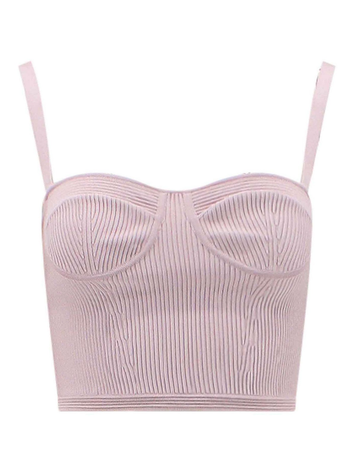 Ribbed fabric top